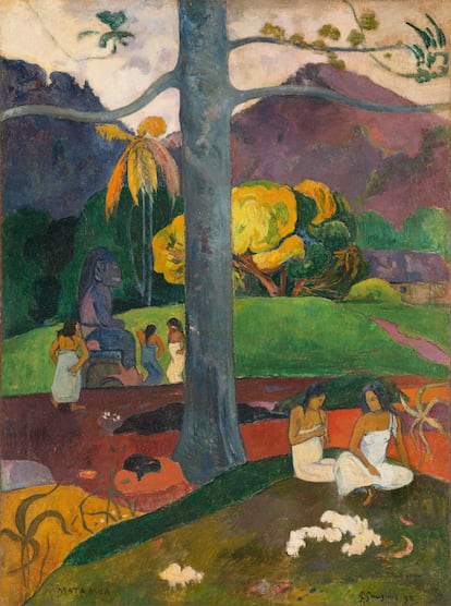 'Mata mua', obra de Gauguin, de la colección Carmen Thyssen.
