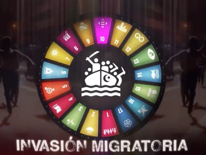 Fotograma de un vídeo de Vox contra la Agenda 2030