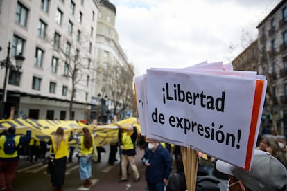 Manifestación contra la 'ley mordaza'