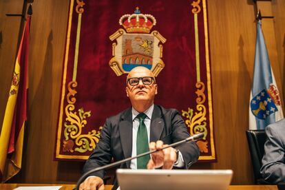 Manuel Baltar, presidente del PP y de la Diputación de Ourense, este jueves durante el pleno extraordinario.