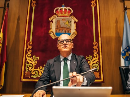 Manuel Baltar, presidente del PP y de la Diputación de Ourense, este jueves durante el pleno extraordinario.