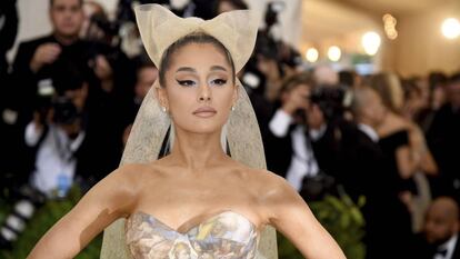 Ariana Grande, en la gala del Museo Metropolitano de Nueva York, el pasado mayo. 