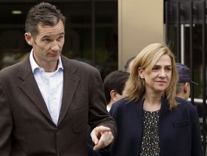 La Infanta Cristina junto a su marido.