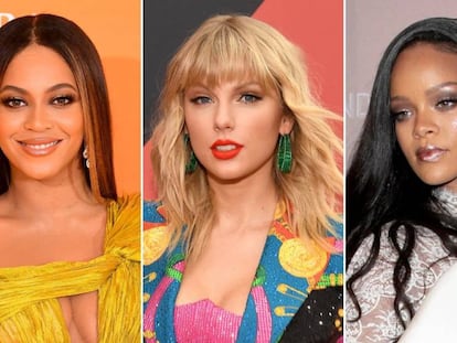 Beyoncé, Taylor Swift y Rihanna.