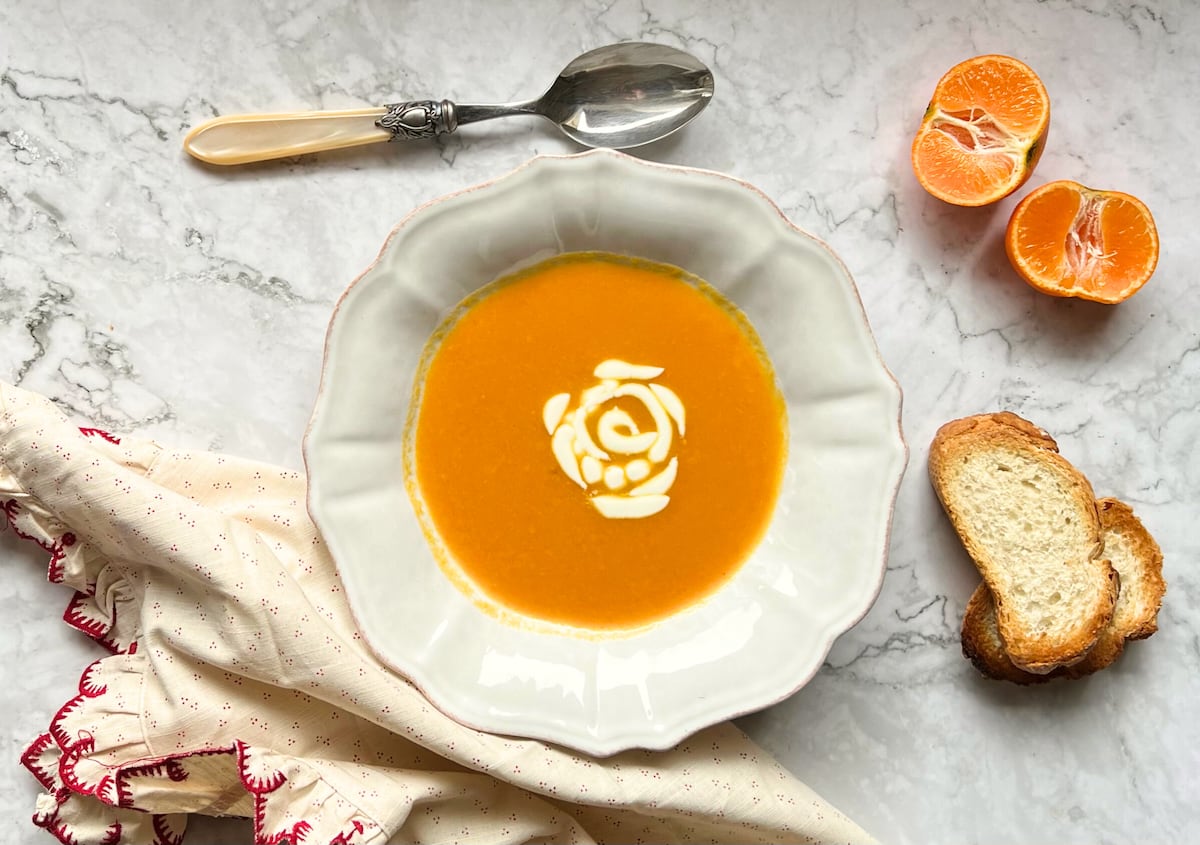 Crema de calabaza: una receta diferente con marisco