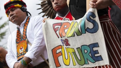 Protesta para exigir medidas contra el cambio climático en Washington.