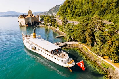Lago Lemán en Suiza