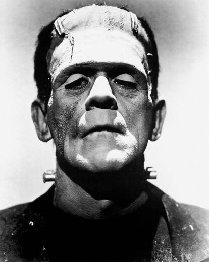 Boris Karloff como la criatura de Frankenstein.