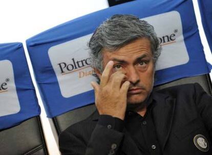 Mourinho, en el partido del Inter con el Udinese.