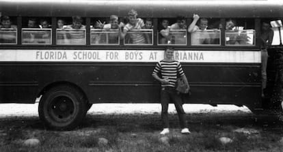 Estudiantes de la Escuela para Varones de Marianna, en 1957.