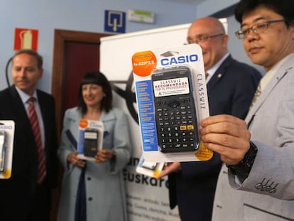 La nueva calculadora sensible con los idiomas españoles