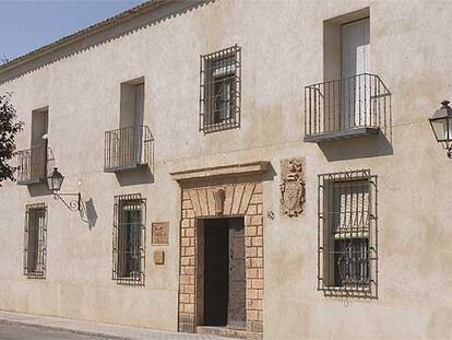 Fachada solariega de la Casa de los Acacio, en San Clemente (Cuenca).