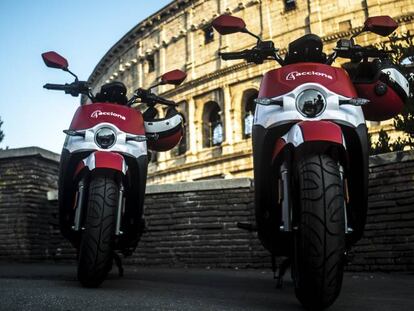 Motos de Acciona, en Roma.