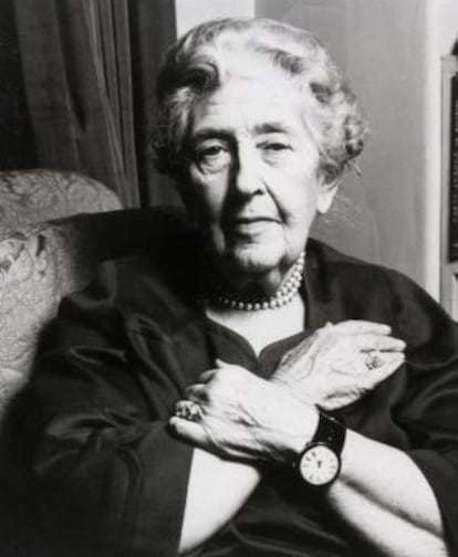 La escritora Agatha Christie.