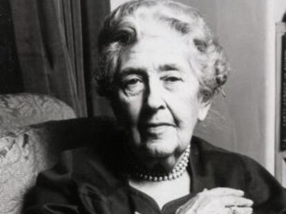 La escritora Agatha Christie.
