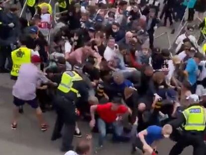 Caos en Wembley en la previa del partido entre Italia e Inglaterra