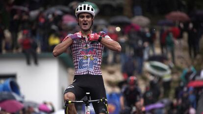 Ruben Guerreiro, ganado la etapa de Roccaraso.