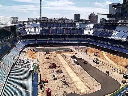 Estado de las obras del Bernabéu.