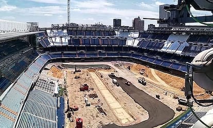 Estado de las obras del Bernabéu.