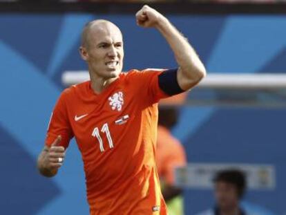 Robben, en el Mundial de Brasil.
