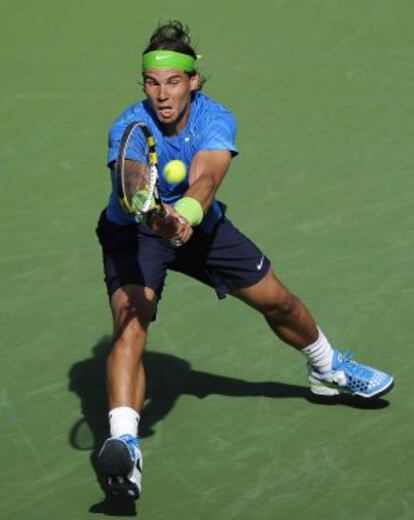 Nadal, durante su partido contra Nalbandian.