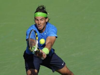 Nadal, durante su partido contra Nalbandian.