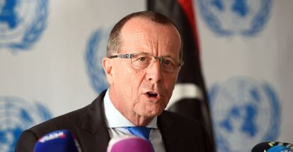 El enviado especial de la ONU para Libia, Martin Kobler, en Tnez el 27 de enero.