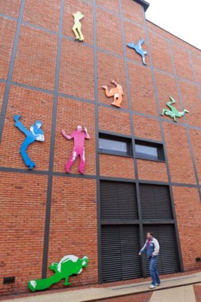 Detalle del centro cultural y de ocio Manufaktura, en Lodz (Polonia).