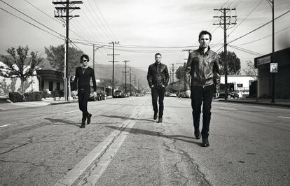 Muse. De izquierda a derecha: Dominic Howard, Chris Wolstenholme y Matthew Bellamy.