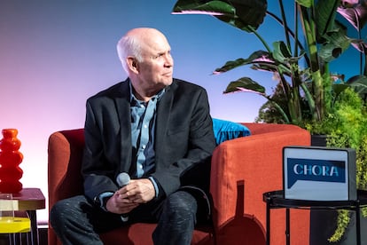 El fotógrafo Steve McCurry durante el festival Chora Media en Milan, el 23 de febrero de 2025.