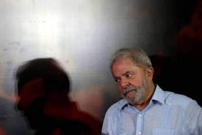 Lula, em ato um dia após sua condenação no TRF4.