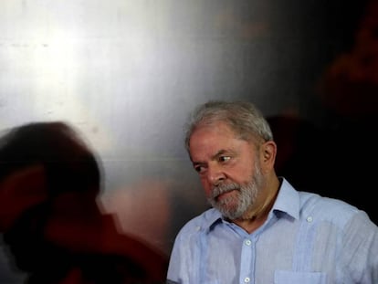 Lula, em ato um dia após sua condenação no TRF4.