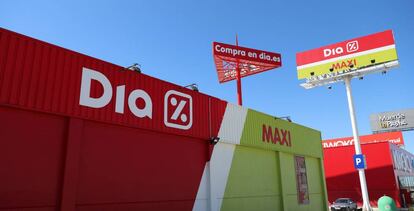 Vista de un supermercado de la cadena Día, en Madrid. 