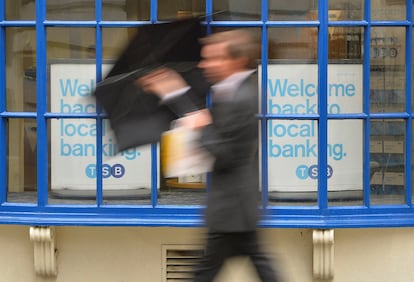 Una imagen de una oficina de TSB bank en el centro de Londres