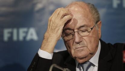 Blatter en una conferencia en Marruecos en 2014.