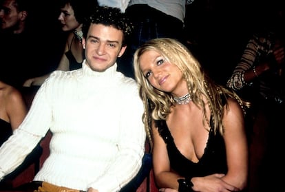 Justin Timberlake y Britney Spears en el año 2000, en los MTV Video Music Awards celebrados en New York City