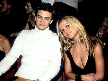 Justin Timberlake y Britney Spears en el año 2000, en los MTV Video Music Awards celebrados en New York City