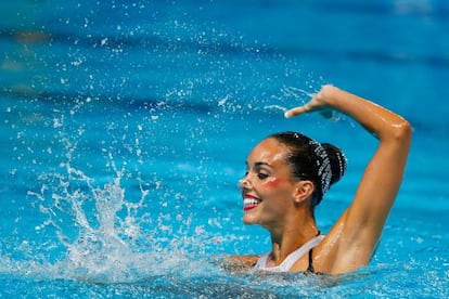 Ona Carbonell, durant el seu exercici.