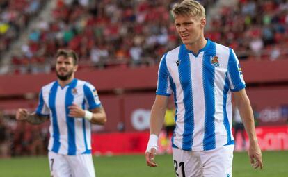 Martin Odegaard, el domingo ante el Mallorca.