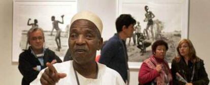 Malick Sidibé, en la exposición que presentó en febrero en el Guggenheim de Bilbao.