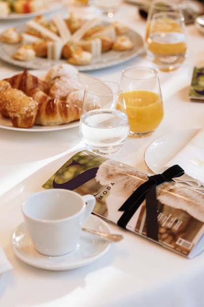 Uno de los detalles de las mesas en el salón del Ritz.