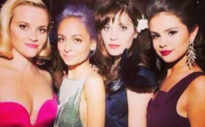 Reese Witherspoon, Nicole Richie, Zooey Deschanel y Selena Gomez, durante la gala del MET del año pasado.