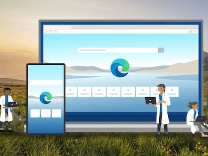 Microsoft Edge en varios dispositivos.