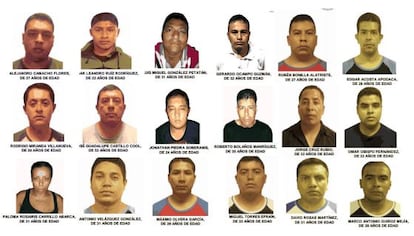 Im&aacute;genes de una banda de 18 delincuentes. 13 son polic&iacute;as activos.