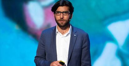 Omar Mohammed, durante su intervención en el Oslo Freedom Forum en la capital noruega.