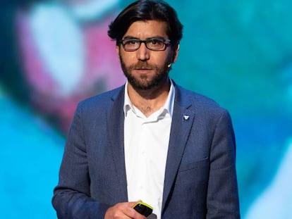 Omar Mohammed, durante su intervención en el Oslo Freedom Forum en la capital noruega.