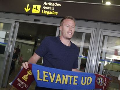 Lell, el día de su llegada al Levante, en 2012.