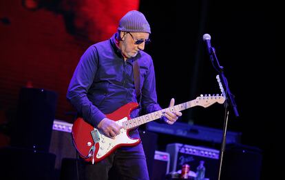 El guitarrista de The Who, Pete Townshend, durante su actuación en el Mad Cool.