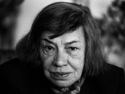 La escritora estadounidense Patricia Highsmith en 1987.