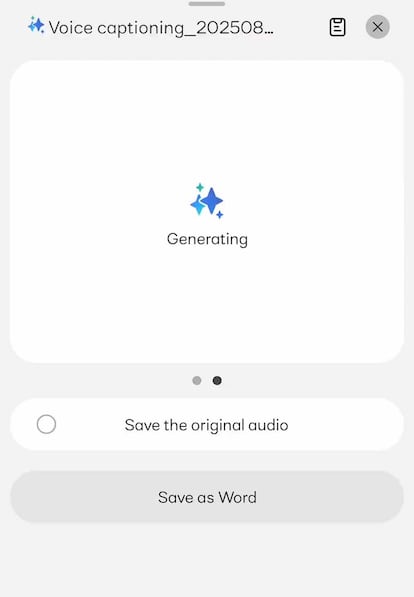 Uso de Voice Captioning